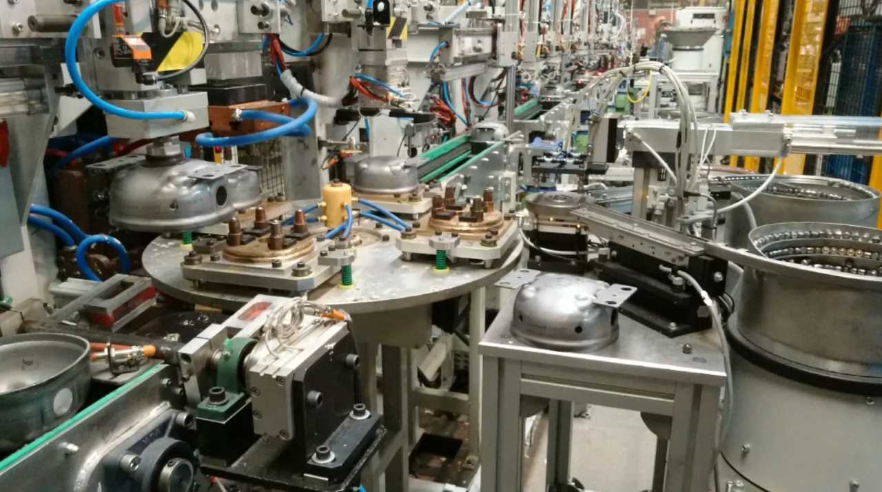 Kältekompressor Abdeckung Schweiß-Montagelinie